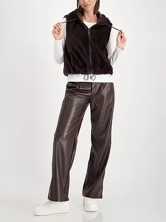 MONARI | Gilet in Felloptik | 